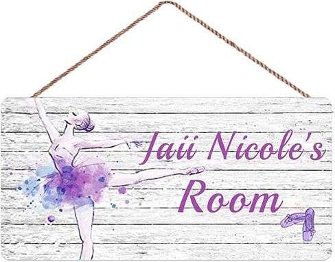 Personalized Floral Name Signs for Girls Room Bedroom Door Hanging Wooden Signs Custom Baby Name with Flowers Door Hanger Baby Nursery Room Customized Kid Room Decor in Saudi Arabia