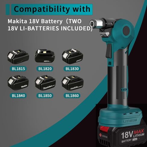 Palm Nailer Cordless Auto Hammer Compatible with Makita 20V/18V Battery, Power Framing Nailer, 0-90° Adjustable Palm Nail Gun with Magnetic Tip for One-handed Use Tools on Joist Hangers (No Battery) in Saudi Arabia