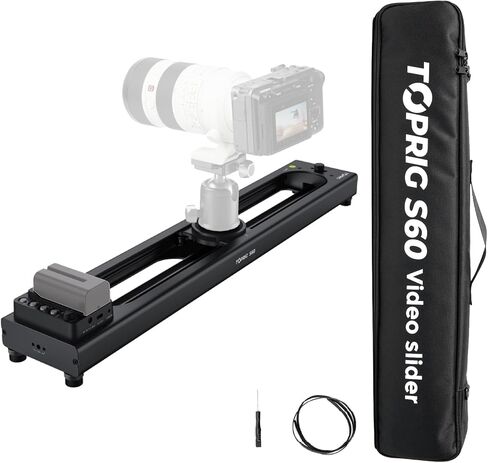 Accsoon Toprig S60 Motorized Camera Slider App Wireless Control Carbon Fiber Dolly Rail Slider Support IME Lapse Photography in Saudi Arabia