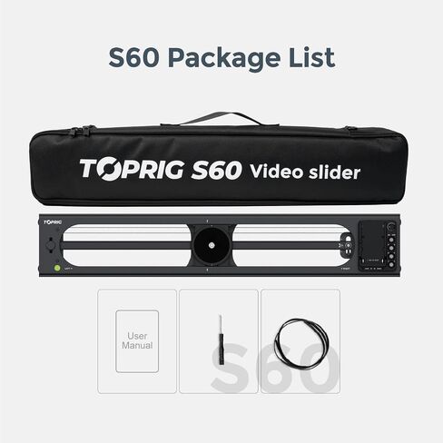 Accsoon Toprig S60 Motorized Camera Slider App Wireless Control Carbon Fiber Dolly Rail Slider Support IME Lapse Photography in Saudi Arabia