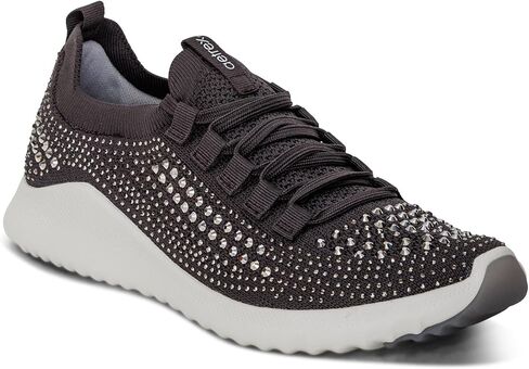 Aetrex Women's Carly Sparkle Orthopedic Arch Support Knit Sneakers for Women - Plantar Fasciitis Relief Womens Sneakers w/ Lace up in Saudi Arabia