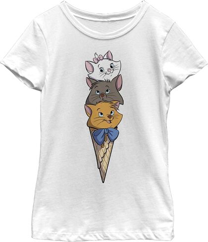 Disney girls Kitten Ice Cream Stack T-Shirt in Saudi Arabia
