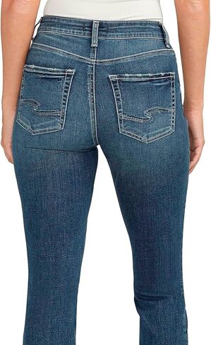 Silver Jeans Co. Women's Avery High Rise Curvy Fit Capri Jeans in Saudi Arabia