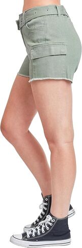 YMI Women’s High Rise Belted Cargo Shorts in Saudi Arabia