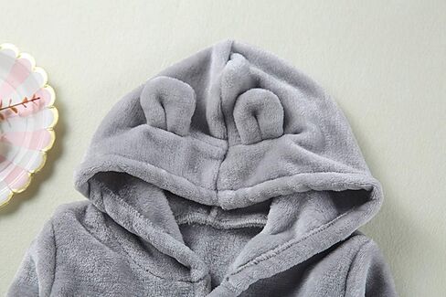 Baby Towel Toddler Boys Girls Plush Bathrobe Hoodie Kids Unisex Soft Warm Cartoon Prints Flannel Robe in Saudi Arabia