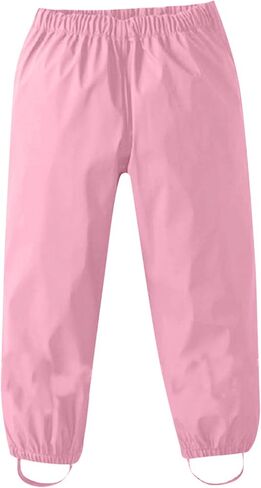 Kids Rain Pants Waterproof Rain Trousers Raincoat Boys Girls Mud Dirty Proof Rain Pant Toddler Baby Rain in Saudi Arabia