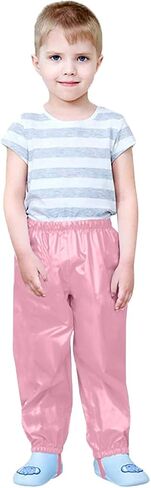Kids Rain Pants Waterproof Rain Trousers Raincoat Boys Girls Mud Dirty Proof Rain Pant Toddler Baby Rain in Saudi Arabia