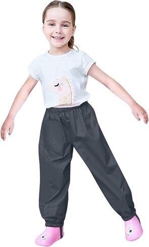 Kids Rain Pants Waterproof Rain Trousers Raincoat Boys Girls Mud Dirty Proof Rain Pant Toddler Baby Rain in Saudi Arabia