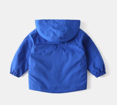 Meufam Baby Raincoat 18 Month Rain Jacket Solid Color Windbreak Outerwear Zip Up Hoodie Long Sleeve Coat for Infants Toddler in Kuwait