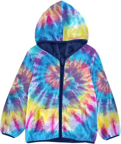 Boys Fleece Hoody Jacket Zip Up Coat Warm Fall Winter Plush Jacket Long Sleeve Outerwear for 3-10 Years in Saudi Arabia