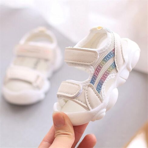 Toddler Infant Open Toe Summer Sandals Breathable Soft Sole Anti Slip Outdoor Beach Shoes for Boys Girls Unisex in Saudi Arabia