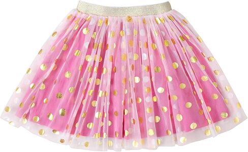 Lysmuch 12m-4t Baby Girl Tulle Skirt Toddler Tutu Skirt Six Layer Birthfit in Kuwait