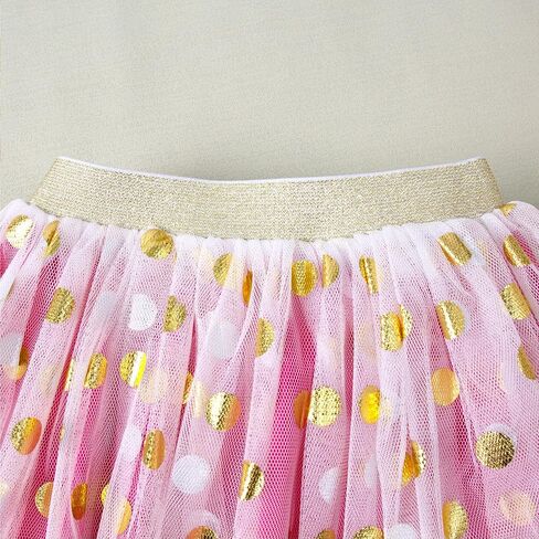 Lysmuch 12m-4t Baby Girl Tulle Skirt Toddler Tutu Skirt Six Layer Birthfit in Kuwait