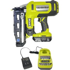RYOBI ONE+ 18V (P326) 16-Gauge Cordless AirStrike Finish Nailer Kit with Battery and Charger (Bulk Packaged)