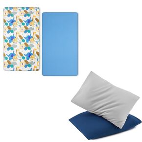 TILLYOU Crib Sheets & Toddler Pillowcase