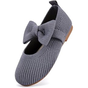 BMCiTYBM Toddler Girls Dress Walking Shoes Knitting Mary Jane Flats Ballet Party