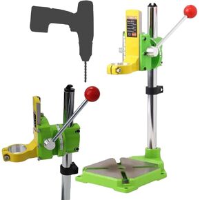 Upgraded Drill Press Floor Stand for Hand, 90 Degree Rotating Adjustable Universal Bench Clamp Holder Adapter Workbench Repair Tool Table Mount