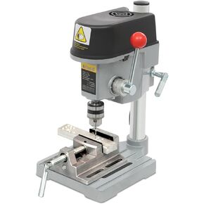 Mini Bench Drill Press, 340W 110V 3-Speed Benchtop Drilling Machine, 16000Rpm Portable Mini Table Drill Machine w/Wrench, Open Hole Milling Machines for Jewelry DIY Crafts Metal Wood