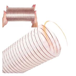 Woodworking Dust Collection PU Duct,Internal Diameter 20/25/32/35/38/40/45/50mm Puncture Resistant Transparently Vacuum Hoses(Clear-400cm,38mm/1.50in)