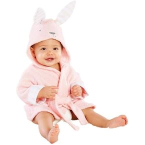 4 Baby Pajamas Baby Kids Cartoon Hooded Animals Girls Bathrobe Boys Clothes Towel Girls Outfits&Set (Grey, 12-18 Months)