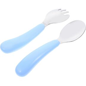 1 Set Portable Cutlery Adorable Fork and Spoon for Lightweight Ergonomic Design Easy to Clean for Home Go Dining Fun Accessories for Boys