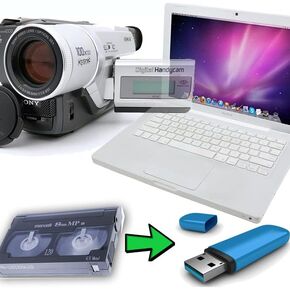 miniDV Player Transfer Bundle for Digitizing miniDV tapes, Includes mini DV camcorder and USB adapter