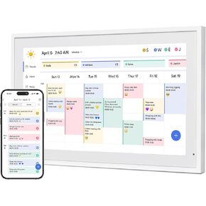 Dragon Touch 32" Digital Calendar Chore Chart – 1080P Full HD Interactive Touchscreen, Smart Family Planner, Hearth Display Digital Calendar Wall & Desk Mountable for Seamless Scheduling