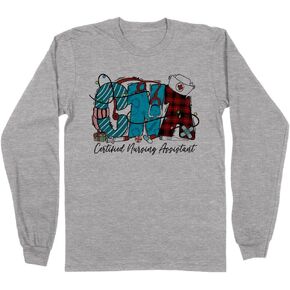 TeesAndTankYou Winter CNA Certified Nursing Assistant Long Sleeve Shirt Unisex
