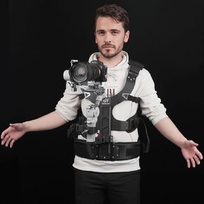 DF Digitalfoto Gimbal Support Set System ، مجموعة من صانعي الأفلام المحمول محور ثابتة ثابتة مع DJI RS4/PRO/MINI/RS2/RS 3/MINI ، RS 4MINI لمصور الفيديو لقطات تنعيم 4.4-11 رطل