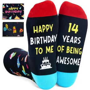 Zmart Gifts for Teenage Boys Teenage Girls Funny Gifts for Teens, Birthday Gifts for 14 Year Old Girls Boys 14th birthday, Funny Crazy Socks for Teens