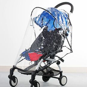 Clear Stroller Rain Cover, Universal Stroller Accessory, Baby Travel Weather Shiel D Cover for Windproof, Water Proof, Protect from Sun Dust Snow