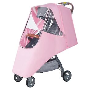 Baby Stroller Cover for Rain and Wind Spittle-Proof Easy to Open and Close