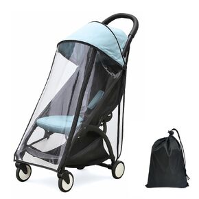 غطاء المطر يويو - غلاف المطر - مظلة سميكة للماء إيفا المقاومة للماء لـ Babyzen yoyo/yoyo2/yoyo3 - تتنفس مع فتحات التهوية الجانبية - تشمل حقيبة الرباط المقاومة للماء في Oxford - ملحق عربة الأطفال