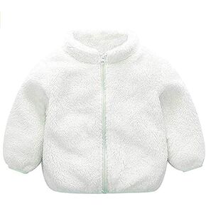 Baby Girls Boys Winter Fleece Coat Toddler Kids Faux Fur Jacket Warm Hooded Outwear Cardigan Fall Winter Outfits