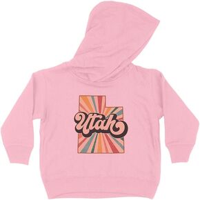Retro Utah Kids Hoodie Sweatshirt Toddler