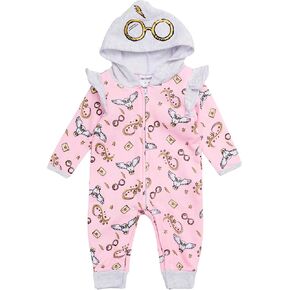 Harry Potter Baby Girls Bodysuit - Sweatshirt Fleece leace up One One Bift Girl