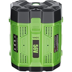 Upgraded 56 Volt 10.0Ah for EGO Battery Replacement for EGO 56V Battery 10Ah Lithium ion BA2800T BA2800 BA5600T BA4200T BA4200 BA1400T BA1400 Compatible with EGO 56 Volt All Power Tool and Chargers