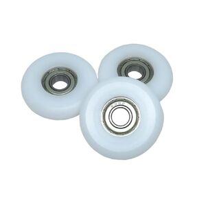 4pcs OD 38mm Rowing Machine Rollers 8x38x10mm BSR69838-10 POM Rower Wheel Plastic Coated Bearing Wheels 8 * 38 * 10