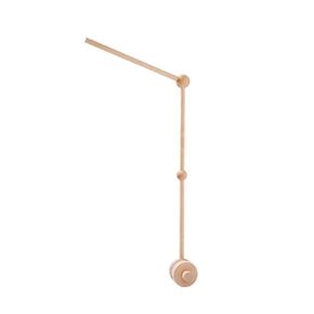 PandaEar Baby Crib Mobile Arm, Beech Wooden Mobile Holder with Anti-Slip Attachment, Baby Mobile Hanger for Crib Nursery Décor Accessories