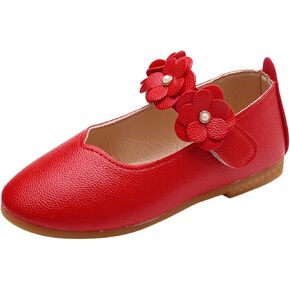 Toddler/𝐋ittle Kids Girls 𝐀ngela Dress Mary Jane Ballet 𝐅lats Flower Girls' Wedding Party Ballerina Dance Shoes