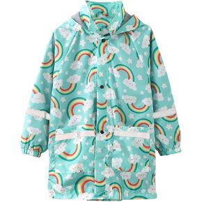 EnJoCho Kids Warm Overcoats Windproof Raincoat Cartoon Trench Windproof Boys Children Coat Waterproof Hoodies Outwear