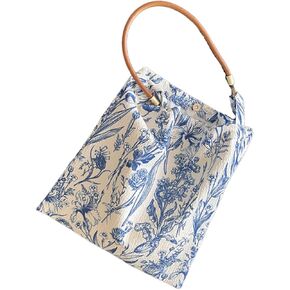 Ethnic Style Women's Crossbody Handbag | Cotton Tourist Shoulder Bag | 13.5x13.5 inches in Blue