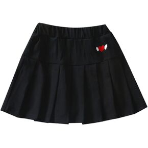 Moonker Toddler Little Kid Baby Girl Skorts Skirts for Girls Flared Plain Pleated Skater Skirt Sport Skirt Girl