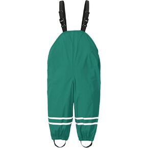Kids Rain Pants Toddler Waterproof Overalls Suspender Raincoat Jumpsuit Waterproof Cartoon Trouser Adjustable Mud