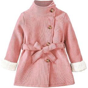 Kids Fleece Sweatshirt Jacket Sweater Outerwear Lapel Collar Button Down Jacket Warm Outwear Snow Hoodie Outwear