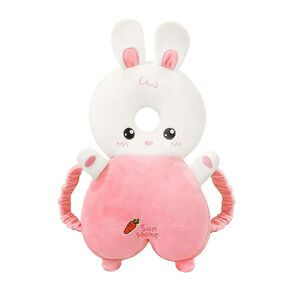PandaEar Baby Head Protection Backpack, Walker Head Protector Toddler, Adjustable Baby Head Protection Backpack Wear Safety Pad, Soft & Comfortable (Pink Rabbit)