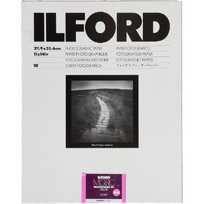 Ilford Multigrade V RC Deluxe Glossy Surface Black & White Photo Paper, 190gsm, 11x14, 10 Sheets