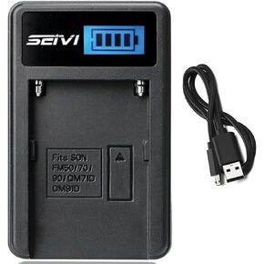 LCD USB Battery Charger for Sony CCD-TRV15E, CCD-TRV25E, CCD-TRV35E, CCD-TRV45E Handycam Camcorder
