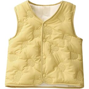 Toddler Baby Girls Boys Winter Warm Vest Clothes Buffalo Plaid Christmas Jacket Kids Puffer Coat Baby