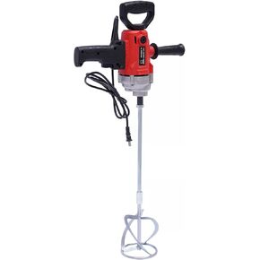 Concrete Mixers 2400W 1200rpm Corded Electric Drill Mixer Set Mud Mixing Tool Machine Mixer Concrete Power Tools with Auxiliary Handle